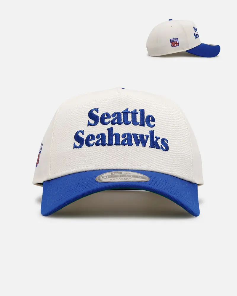 New Era Seattle Seahawks 'Throwback Bowl' 9Forty A-Frame Snapback Chrome/Otc 1