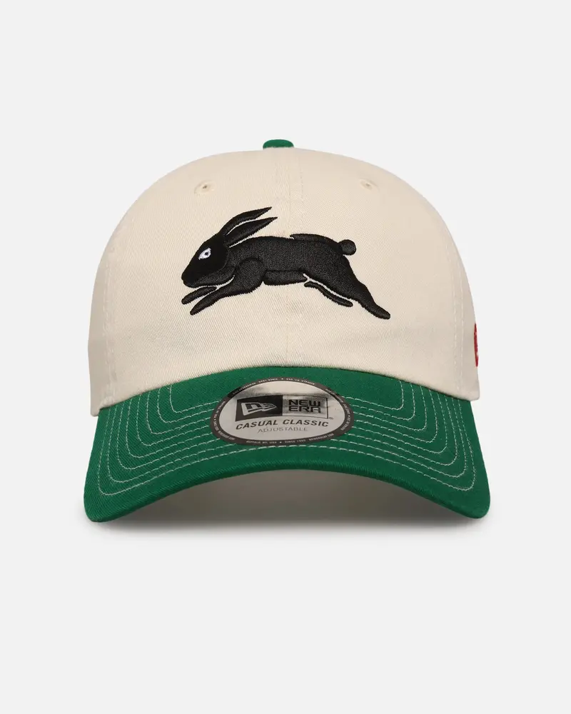 New Era South Sydney Rabbitohs 'Nrl 2-Tone 2025 Collection' Casual Classic Strapback Chrome White 1