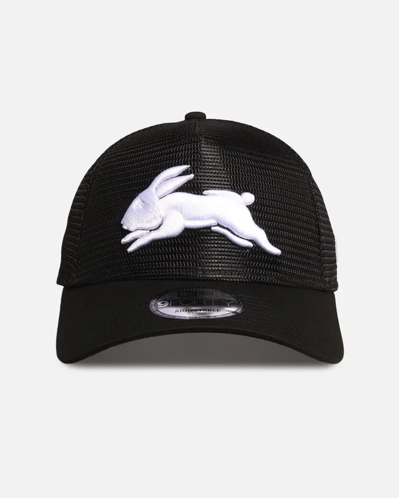 New Era South Sydney Rabbitohs 'Nrl Mesh Crown' 9Forty A-Frame Trucker Snapback Black 1