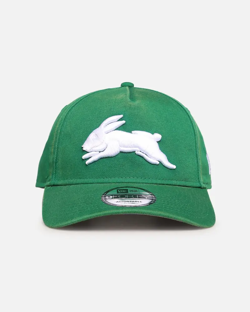 New Era South Sydney Rabbitohs 'Nrl Washed Otc' 9Forty A-Frame Snapback Dark Green 1