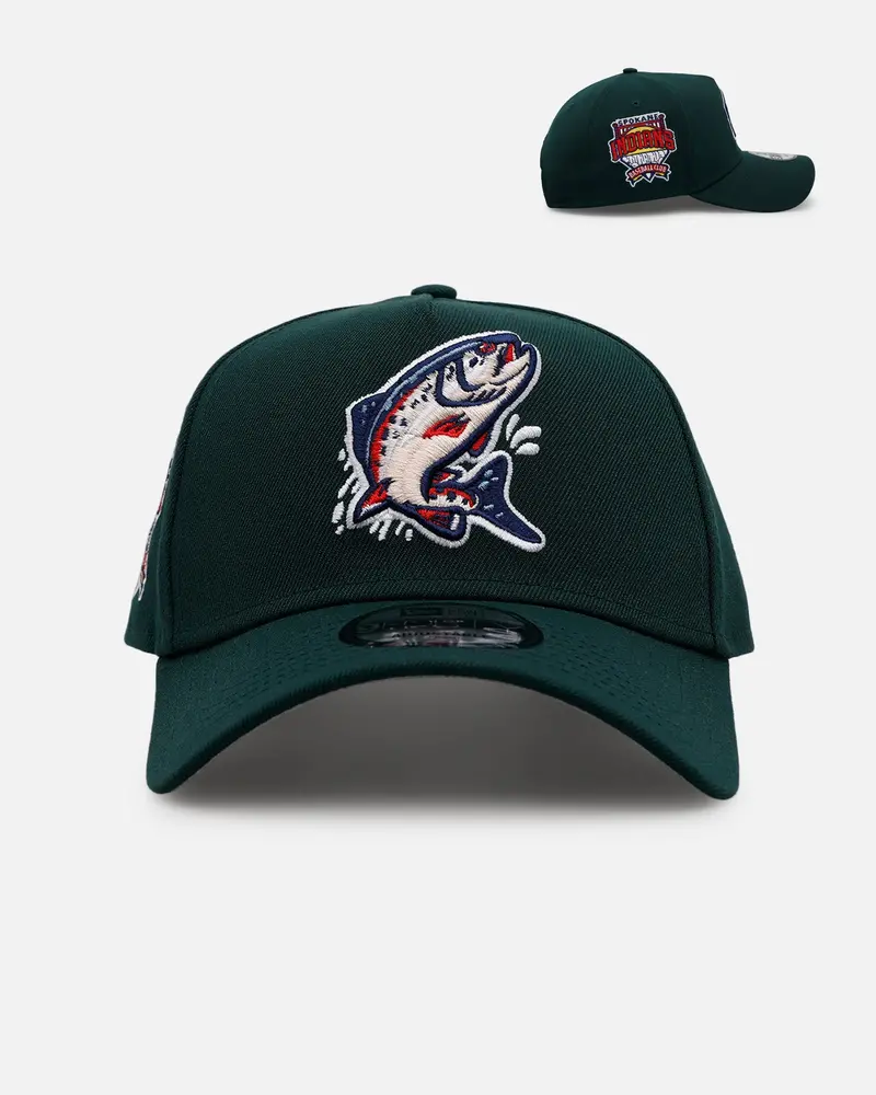 New Era Spokane Indians 'Evergreen' 9Forty A-Frame Snapback Dark Green 1