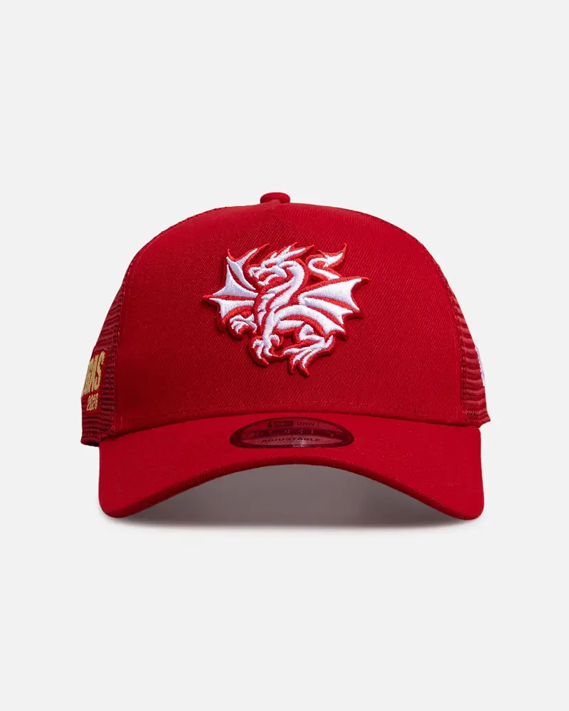 New Era St. George Illawarra Dragons 'Nrl Vegas Round 2026' 9Forty A-Frame Trucker Snapback Official Team Colour 1