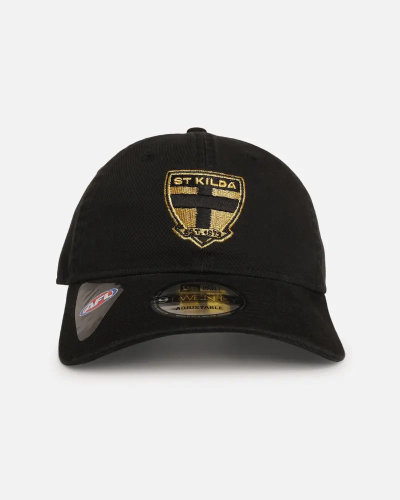 New Era St Kilda Saints 'Afl Black & Gold' 9Twenty Strapback Black/Gold 1