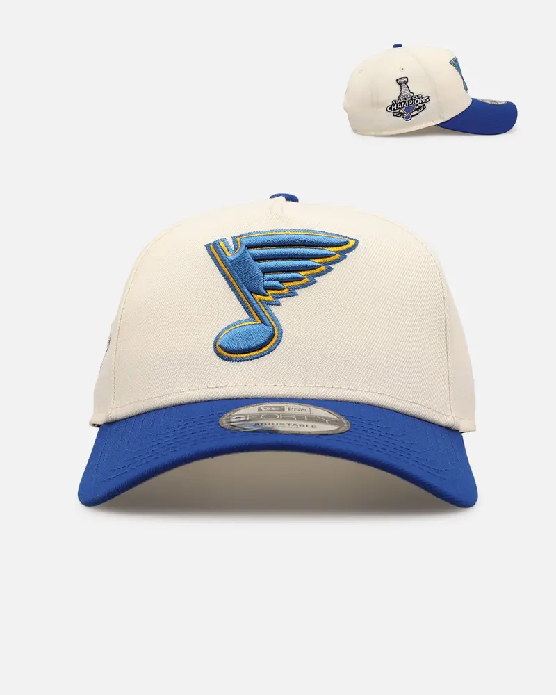 New Era St. Louis Blues 'Team Color Visor' 9Forty A-Frame Snapback Chrome/Official Team Color 1
