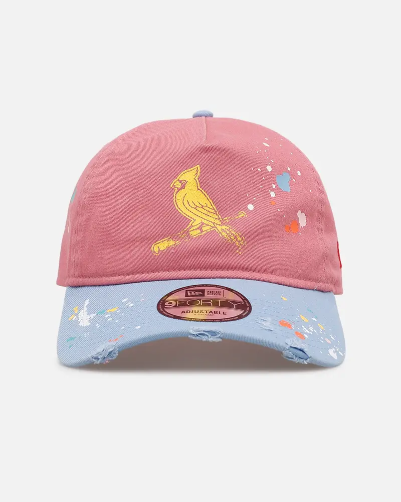 New Era St. Louis Cardinals 'Seasoned' 9Forty A-Frame Strapback Pink/Blue 1
