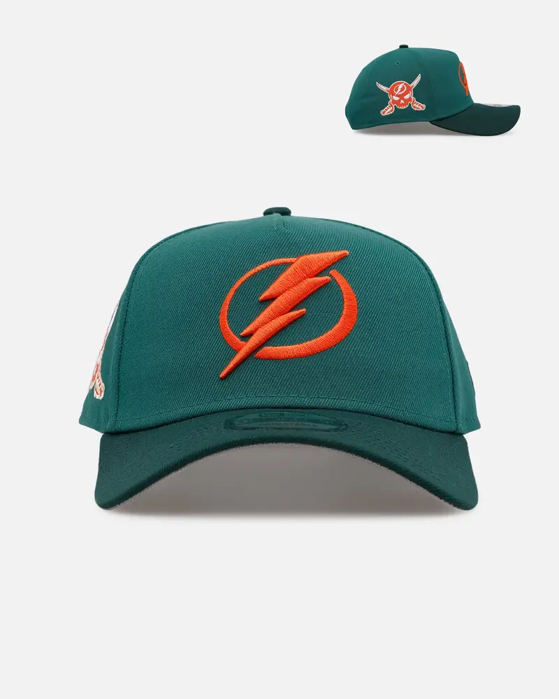 New Era Tampa Bay Lightning 'Citrus 2.0' 9Forty A-Frame Snapback Dark Green/Orange 1
