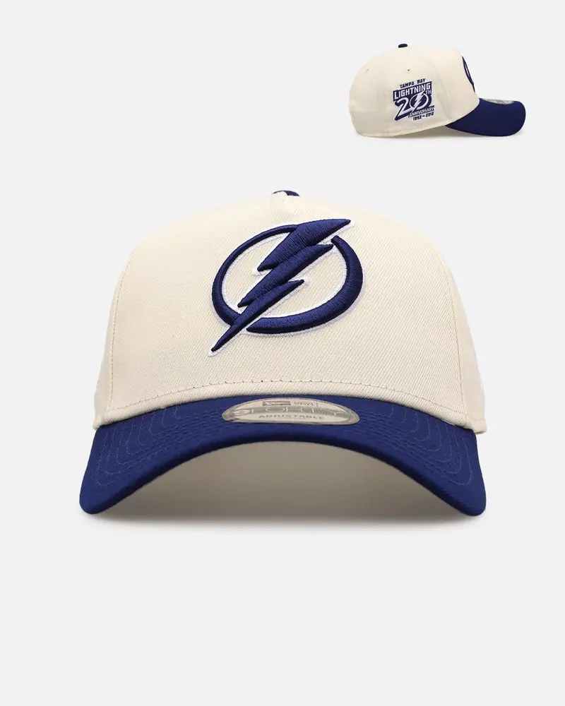 New Era Tampa Bay Lightning 'Team Color Visor' 9Forty A-Frame Snapback Chrome/Official Team Color 1