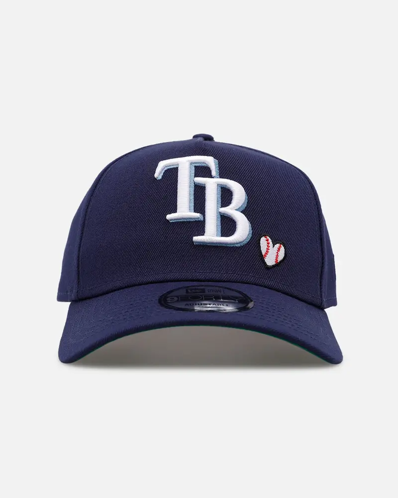New Era Tampa Bay Rays 'Baseball Hearts' 9Forty A-Frame Snapback Official Team Color 1