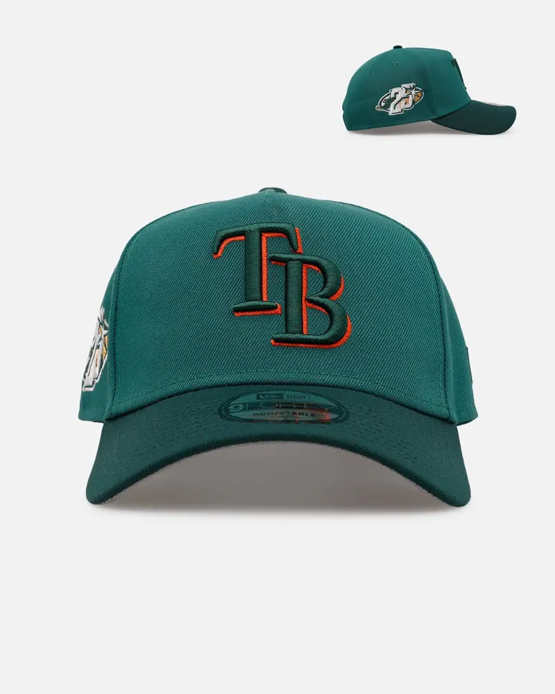 New Era Tampa Bay Rays 'Citrus 2.0' 9Forty A-Frame Snapback Dark Green/Orange 1