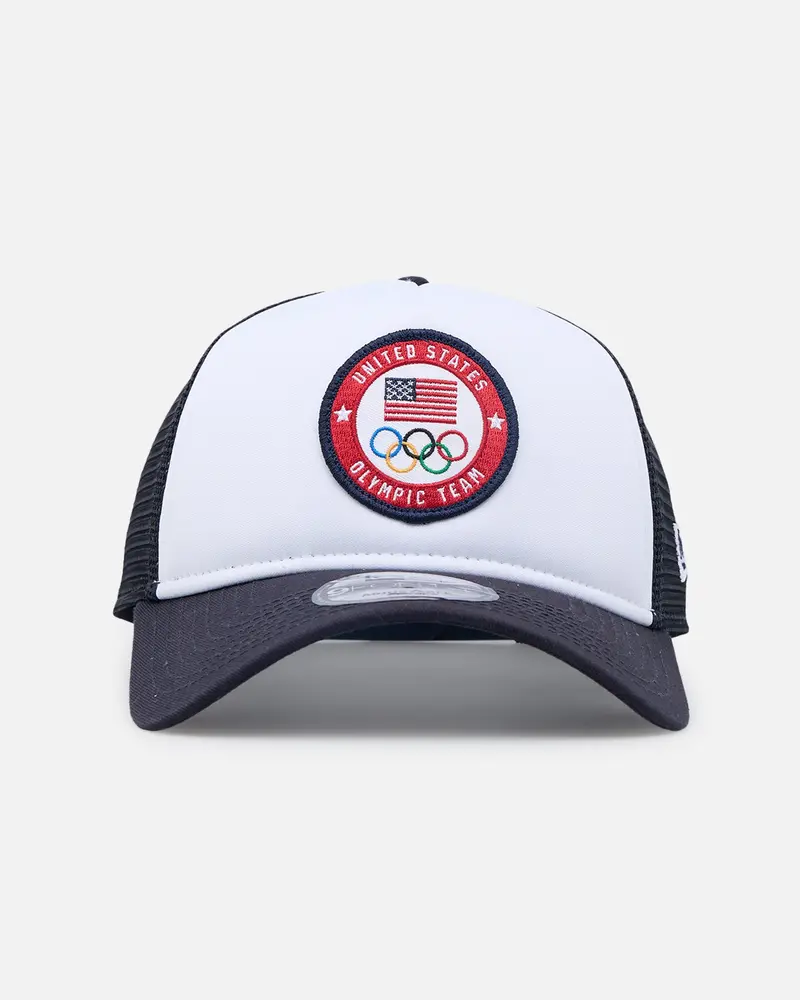 New Era Team Usa 9Forty Trucker A-Frame Snapback White/Navy 1