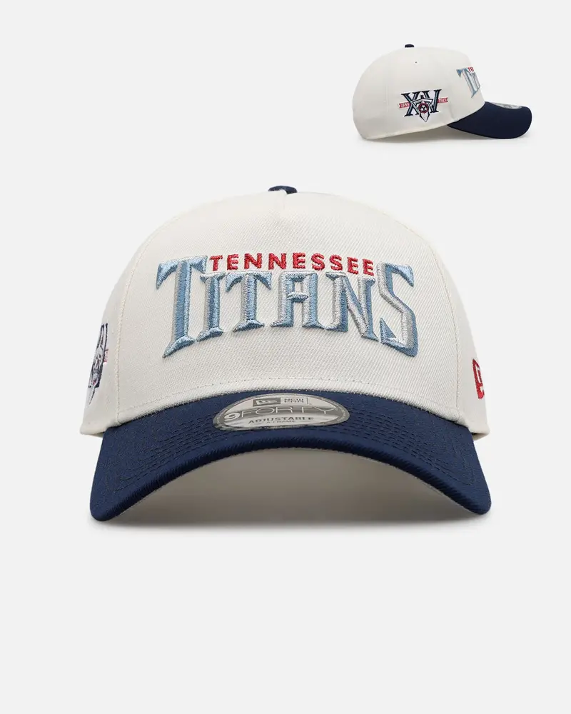 New Era Tennessee Titans 'Chrome Metallic Wordmark' 9Forty A-Frame Snapback Chrome 1