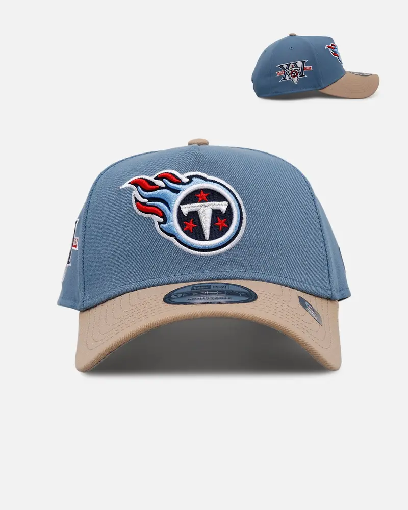 New Era Tennessee Titans 'Easy Breezy' 9Forty A-Frame Snapback Blue/Tan 1