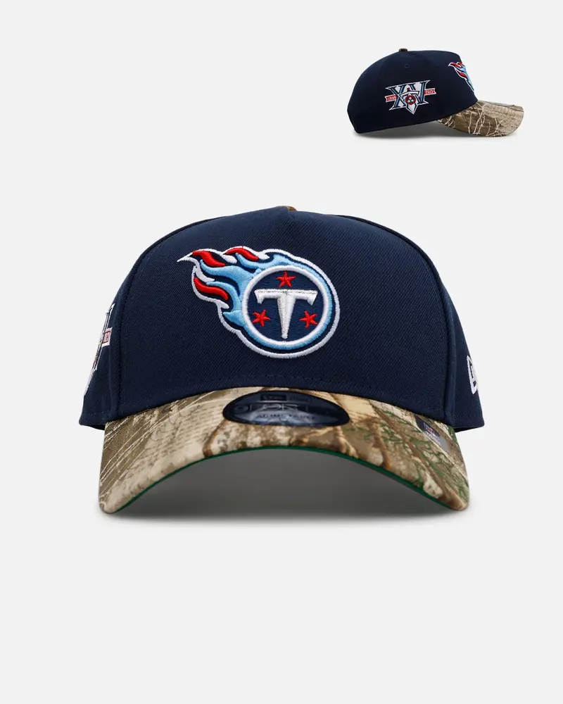 New Era Tennessee Titans 'Realtree Visor' 9Forty A-Frame Snapback Official Team Color 1