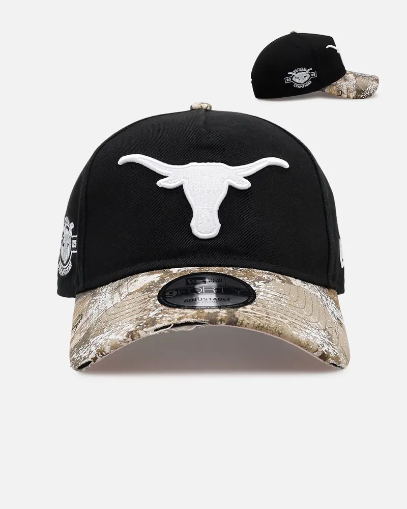 New Era Texas Longhorns 'Seasoned Camo' 9Forty A-Frame Snapback Black/Camo 1