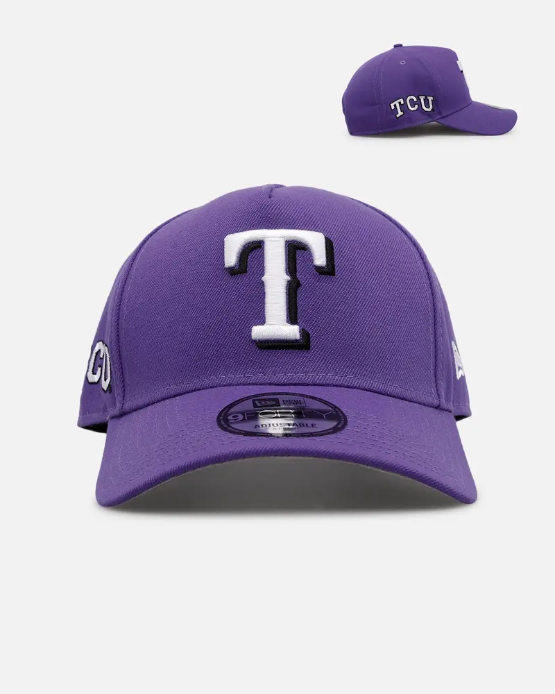 New Era Texas Rangers 'College Crossover' Tcu Horned Frogs 9Forty A-Frame Snapback Official Team Color 1