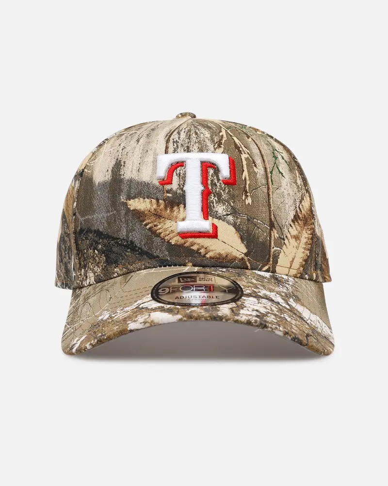 New Era Texas Rangers 'Great Outdoors Part Ii' 9Forty A-Frame Snapback Real Tree Camo 1