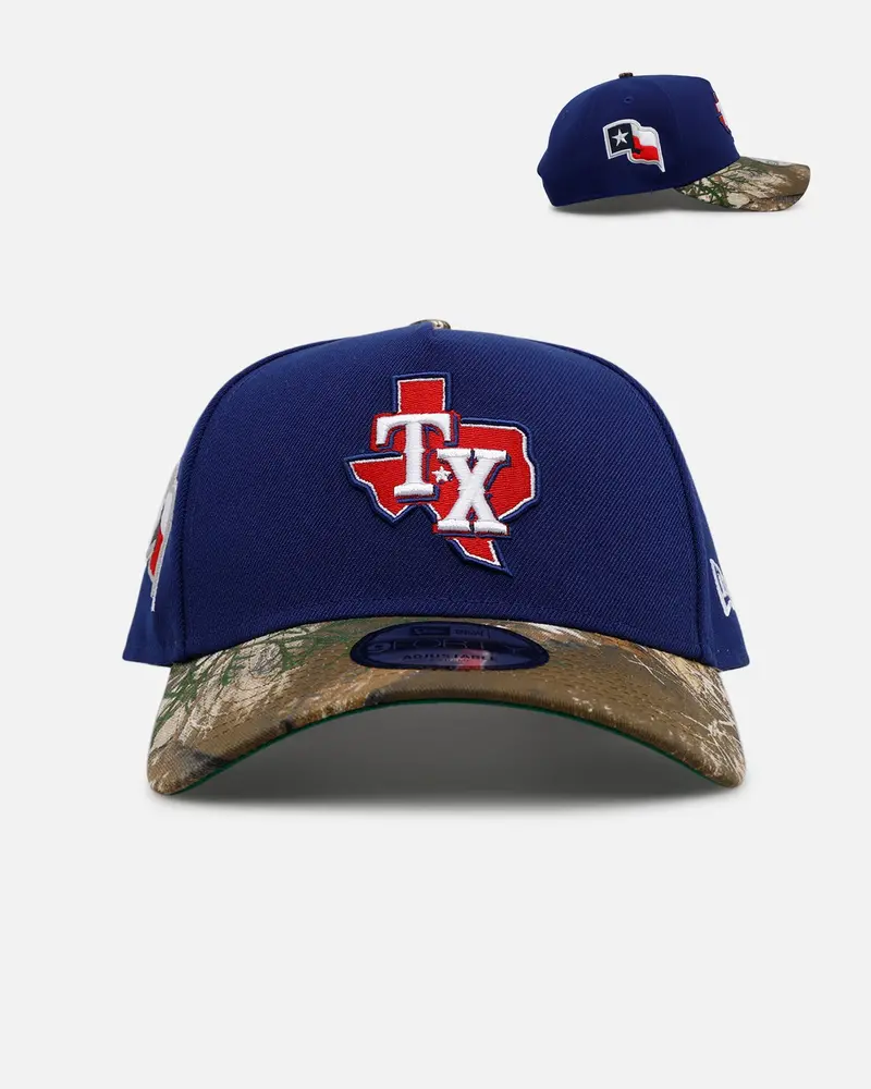 New Era Texas Rangers 'Realtree Visor' 9Forty A-Frame Snapback Official Team Color 1