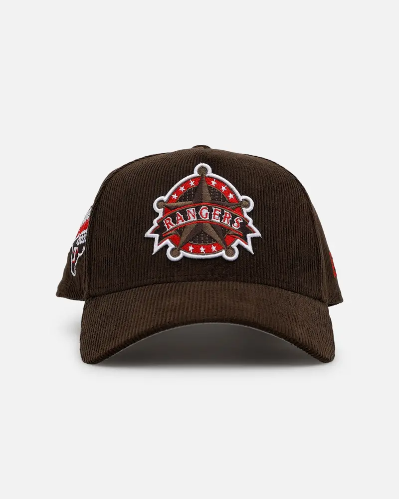 New Era Texas Rangers 'Walnut Cord' 9Forty A-Frame Corduroy Snapback Walnut 1