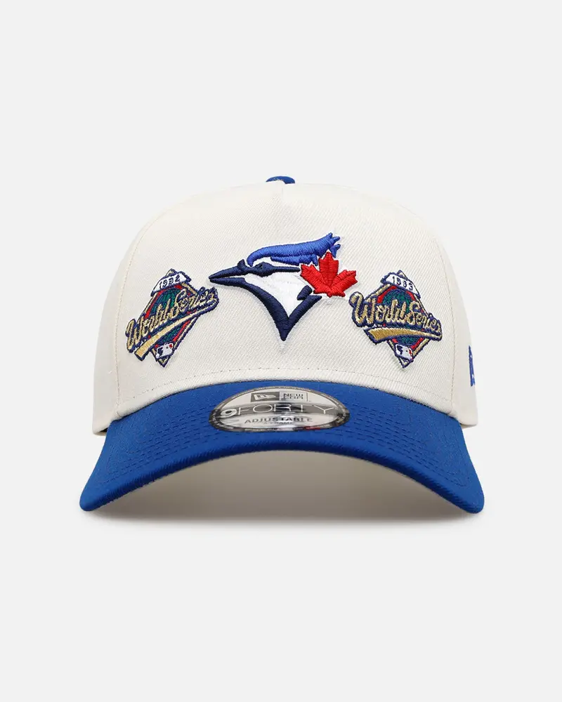 New Era Toronto Blue Jays 'World Series Logo' 9Forty A-Frame Snapback Chrome 1