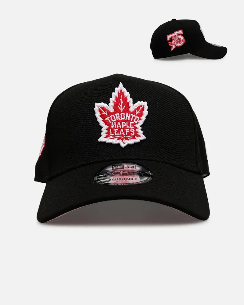 New Era Toronto Maple Leafs 'Black And Pink' 9Forty A-Frame Snapback Black/Pink 1