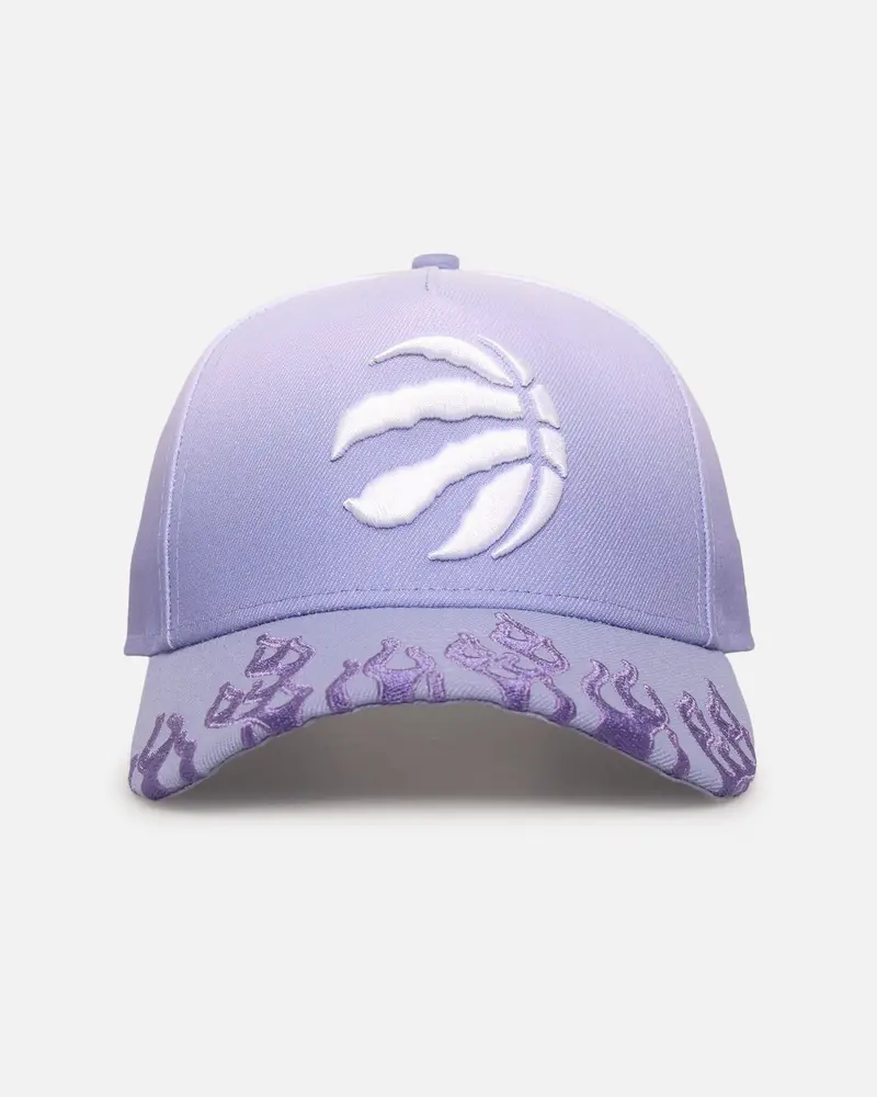 New Era Toronto Raptors 'Sundyed Flames' 9Forty A-Frame Snapback Lavender 1