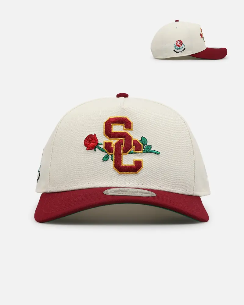 New Era University Of Southern California Trojans Rose Bowl 'Usc Pack' 9Forty A-Frame Snapback Chrome 1