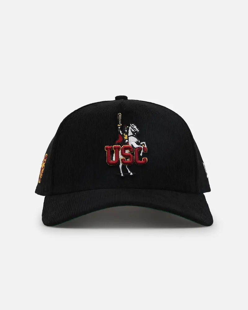 New Era University Of Southern California Trojans 'Usc Pack' 9Forty A-Frame Corduroy Snapback Black 1