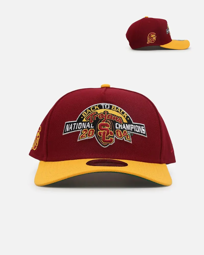 New Era Usc Trojans Back To Back 'Usc Pack' 9Forty A-Frame Snapback Burgundy/Yellow 1