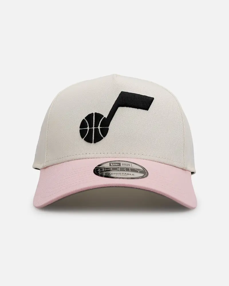 New Era Utah Jazz 'Pink Lemonade' 9Forty A-Frame Snapback Pink/Yellow 1
