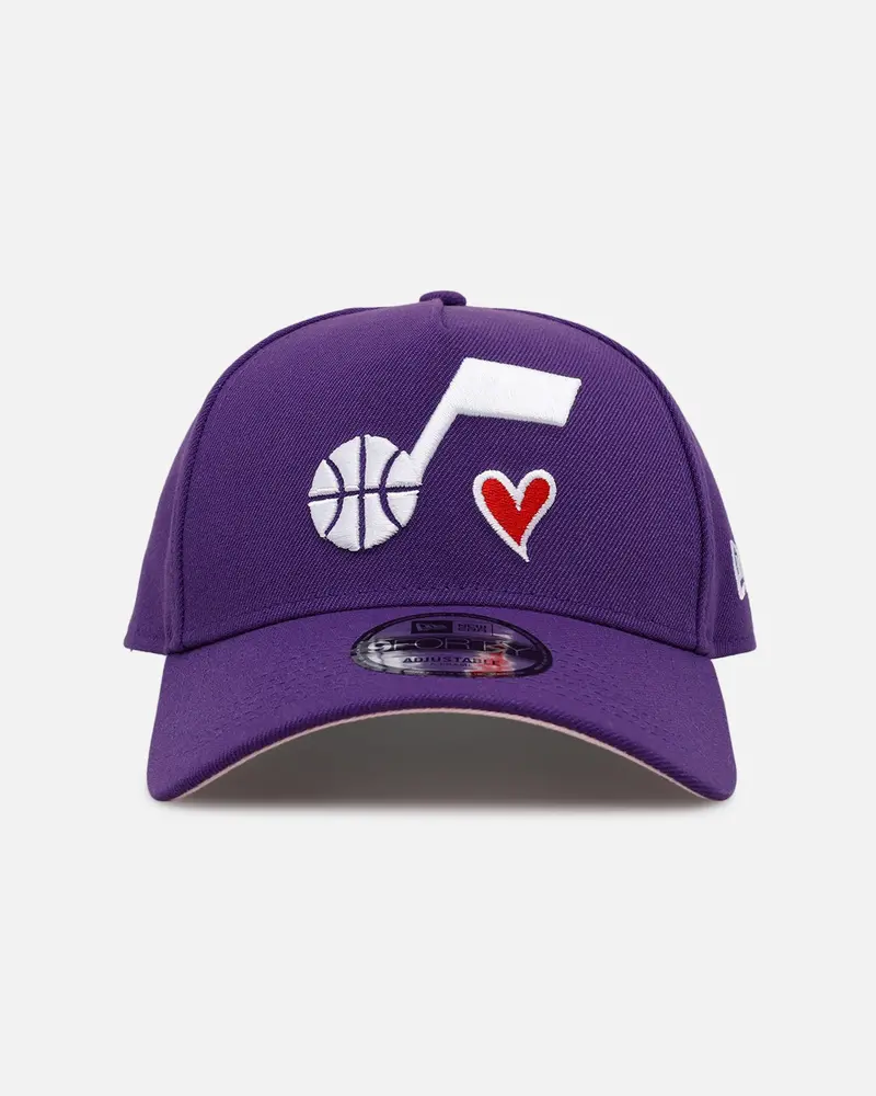 New Era Utah Jazz 'Team Color Hearts' 9Forty A-Frame Snapback Official Team Color 1