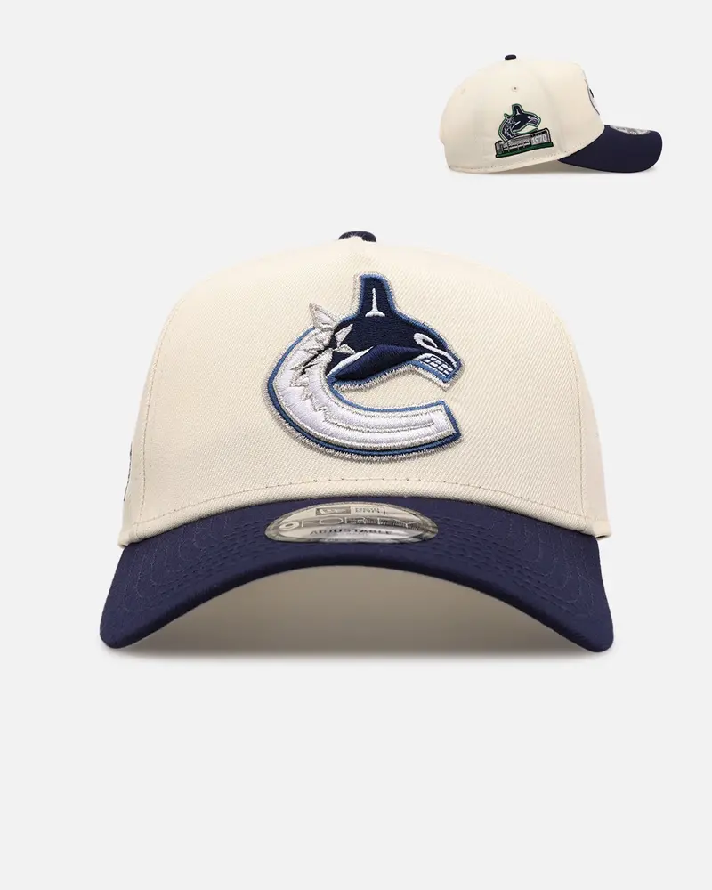 New Era Vancouver Canucks 'Team Color Visor' 9Forty A-Frame Snapback Chrome/Official Team Color 1