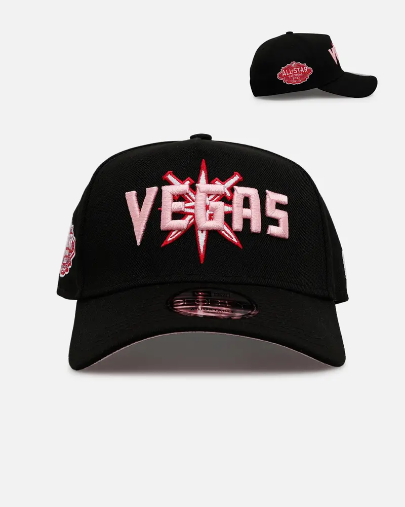 New Era Vegas Golden Knights 'Black And Pink' 9Forty A-Frame Snapback Black/Pink 1