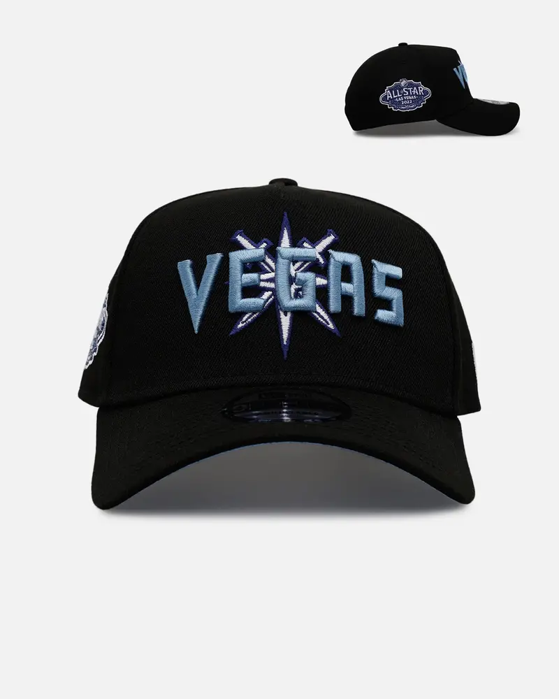 New Era Vegas Golden Knights 'Black And Sky Blue' 9Forty A-Frame Snapback Black/Sky Blue 1