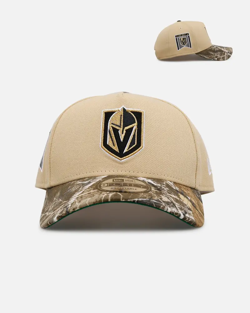 New Era Vegas Golden Knights 'Realtree Visor' 9Forty A-Frame Snapback Official Team Color 1