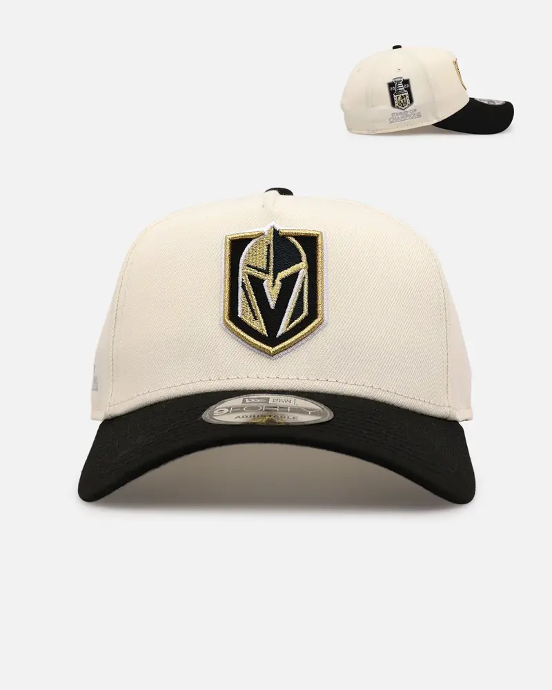 New Era Vegas Golden Knights 'Team Color Visor' 9Forty A-Frame Snapback Chrome/Official Team Color 1