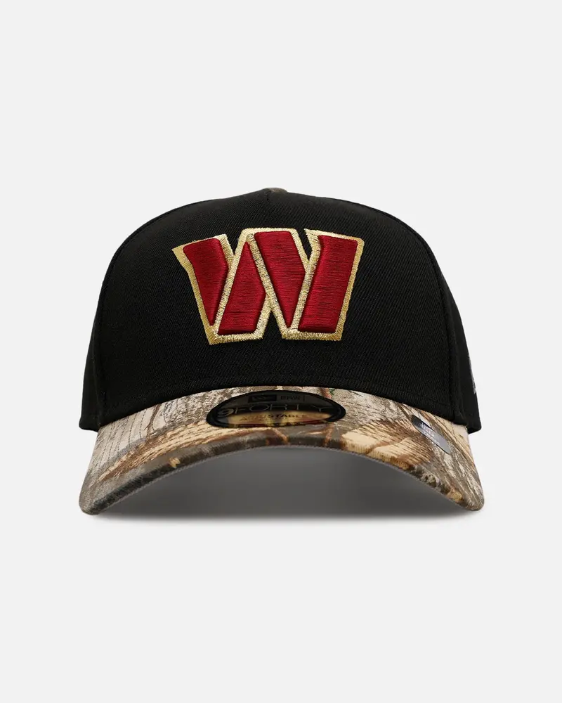 New Era Washington Commanders 'Black Crown Realtree Visor' 9Forty A-Frame Snapback Realtree Edge/Black 1