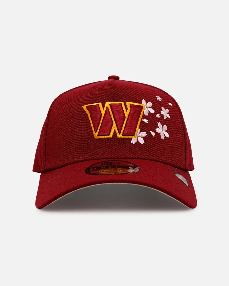 New Era Washington Commanders 'Cherry Blossoms' 9Forty A-Frame Snapback Official Team Color 1