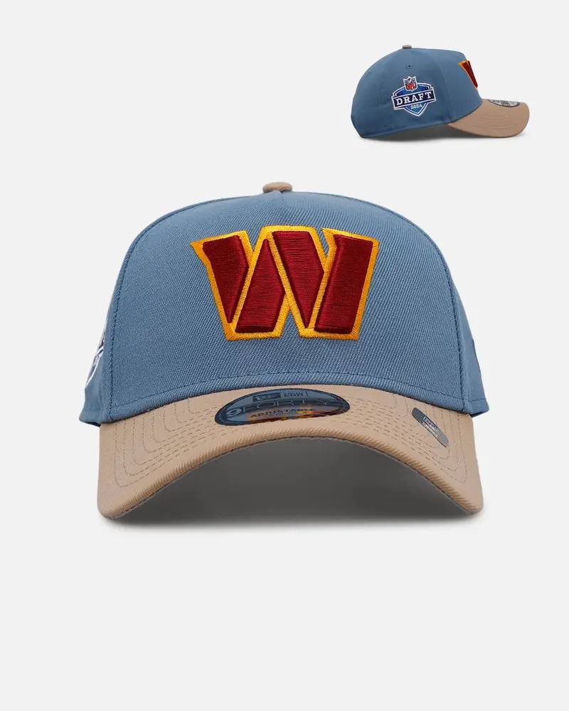 New Era Washington Commanders 'Easy Breezy' 9Forty A-Frame Snapback Blue/Tan 1