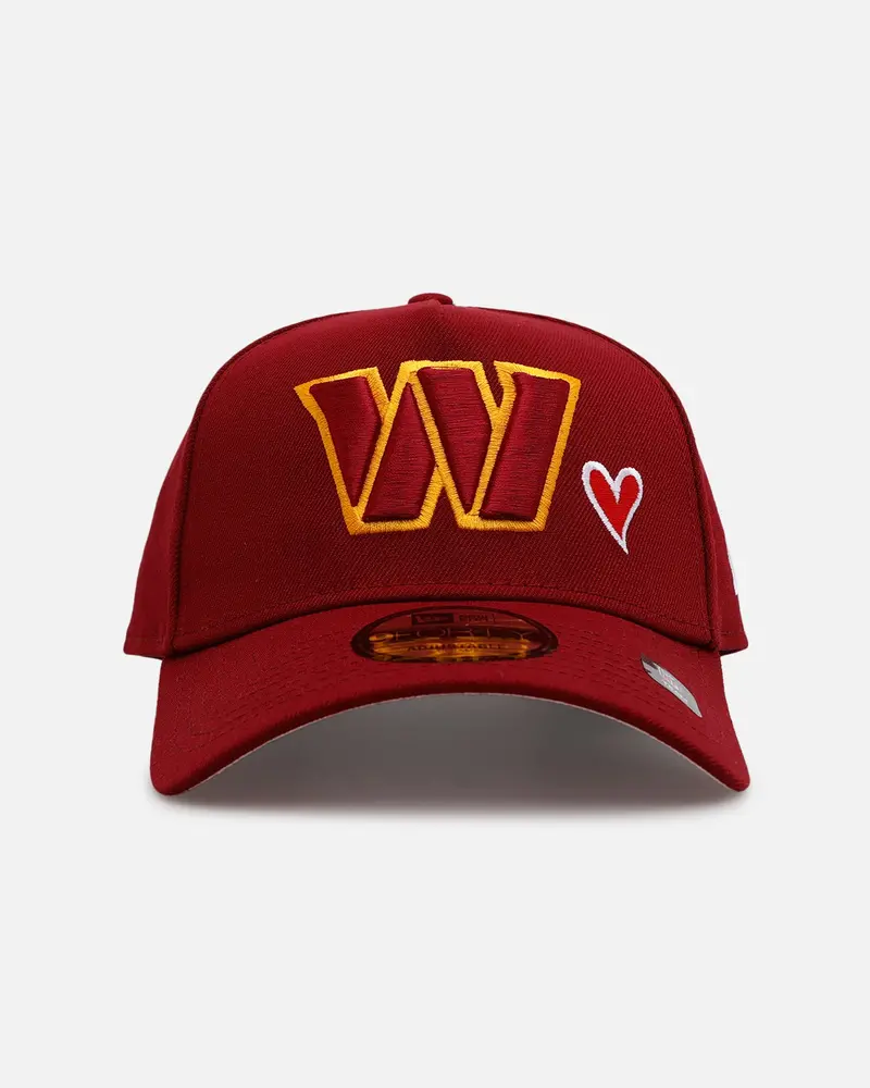 New Era Washington Commanders 'Team Color Hearts' 9Forty A-Frame Snapback Official Team Color 1
