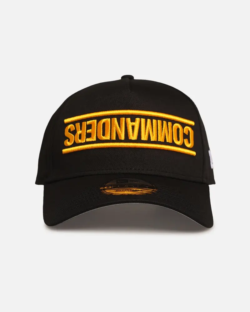 New Era Washington Commanders 'Upside Down Logo' 9Forty A-Frame Snapback Black 1