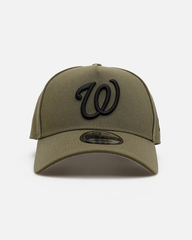 New Era Washington Nationals 'Easy Olive' 9Forty A-Frame Snapback Olive 1