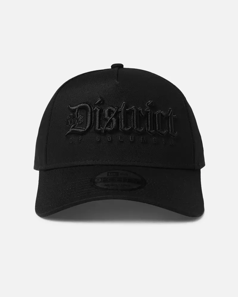 New Era Washington Wizards 'Nba Black On Black' 9Forty A-Frame Snapback Black 1