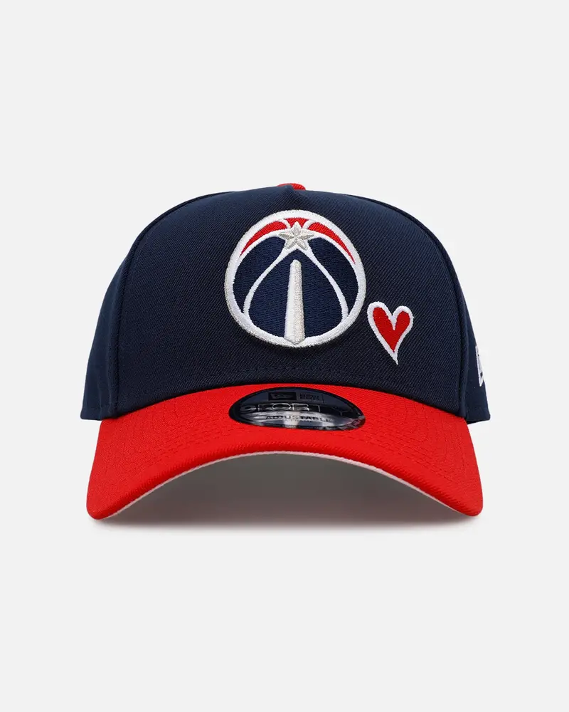 New Era Washington Wizards 'Team Color Hearts' 9Forty A-Frame Snapback Official Team Color 1
