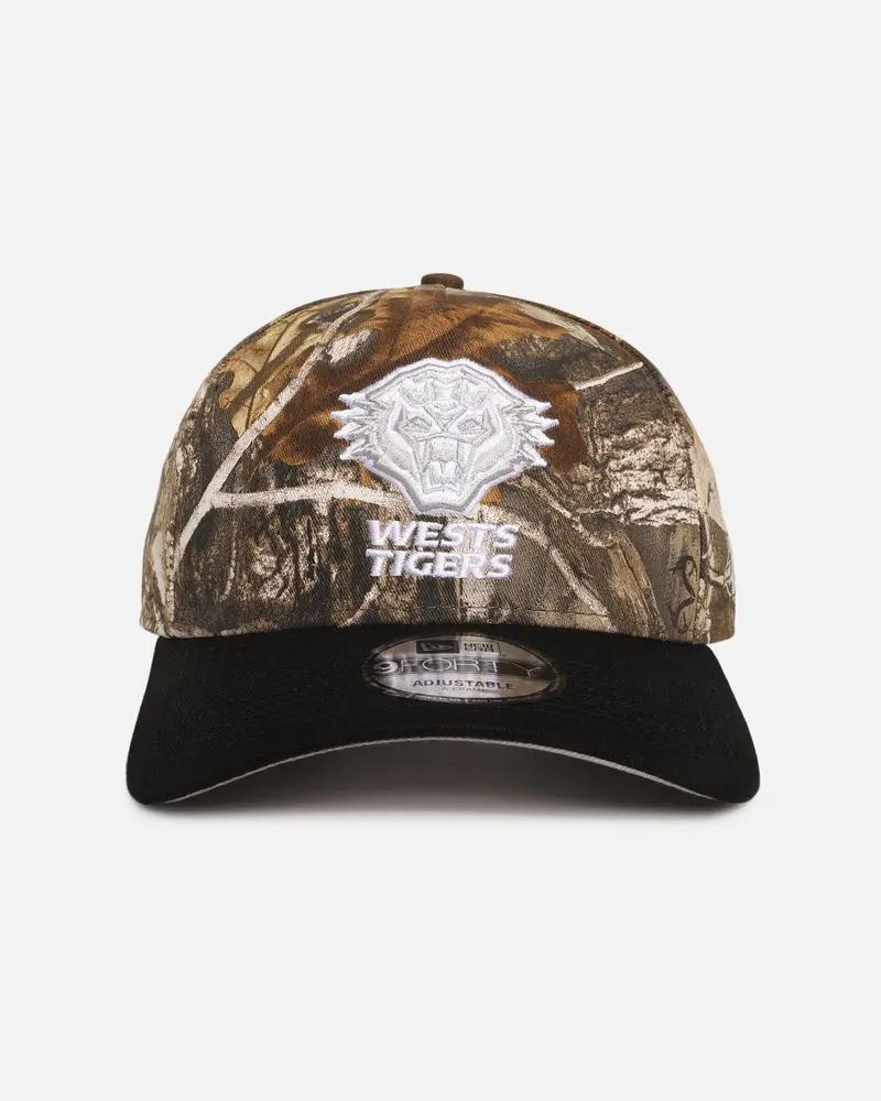 New Era Wests Tigers 'Nrl Real Tree' 9Forty A-Frame Snapback Real Tree Camo 1
