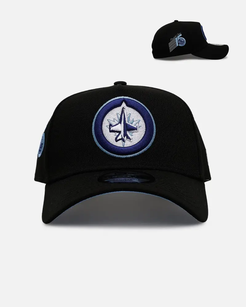 New Era Winnipeg Jets 'Black And Sky Blue' 9Forty A-Frame Snapback Black/Sky Blue 1