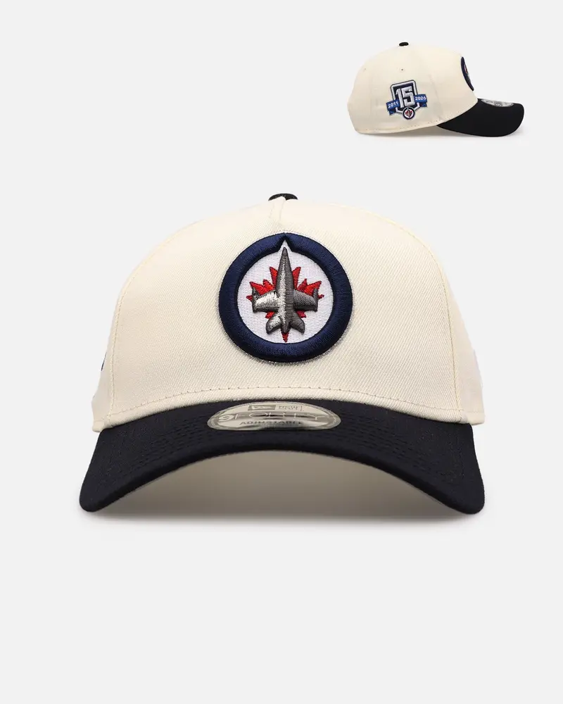 New Era Winnipeg Jets 'Team Color Visor' 9Forty A-Frame Snapback Chrome/Official Team Color 1