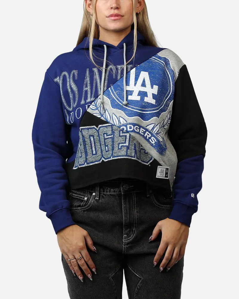 New Era Women's Los Angeles Dodgers Team Split Hoodie Blue/Grey 1