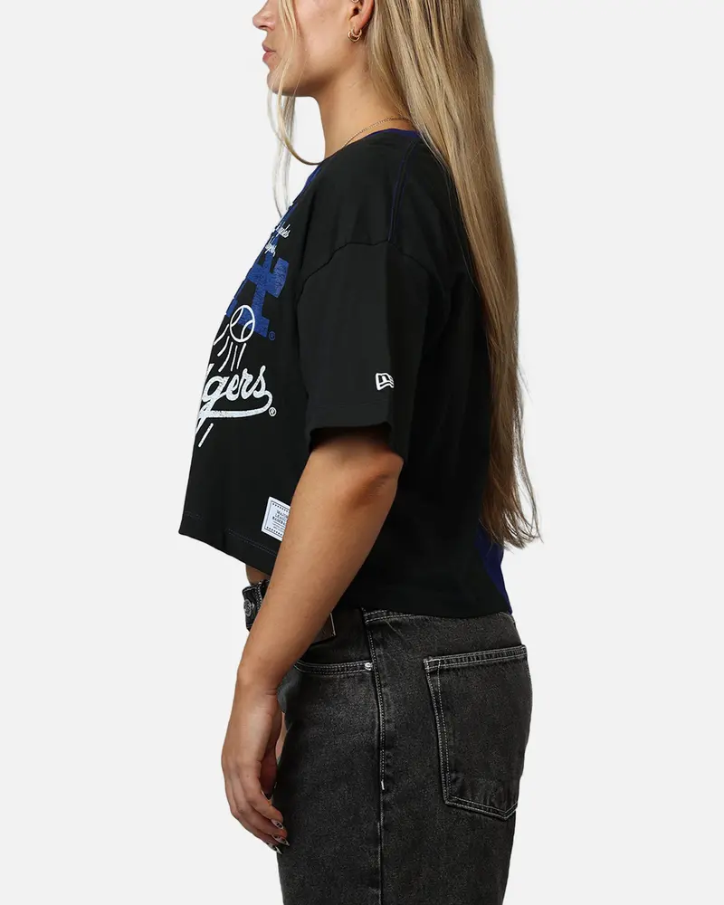 New Era Women's Los Angeles Dodgers Team Split T-Shirt Blue/Black 5