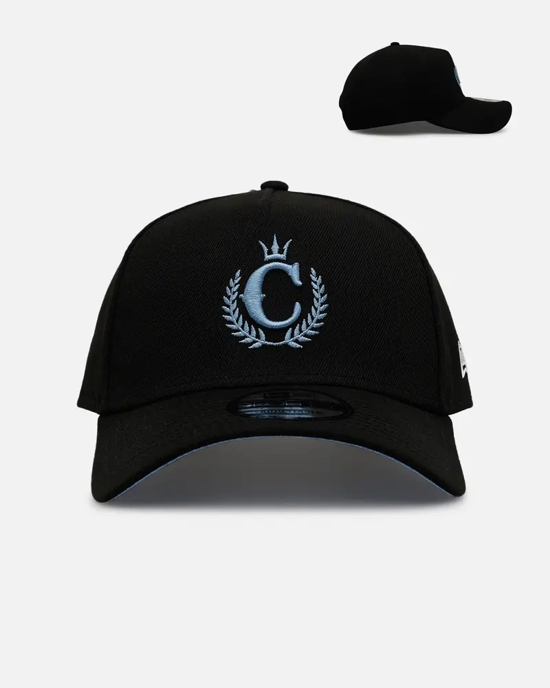 New Era X Culture Kings 'Black & Sky Blue' 9Forty A-Frame Snapback Black/Sky Blue 1
