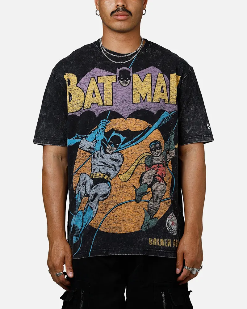 New Era X Dc Batman T-Shirt Washed Black 1